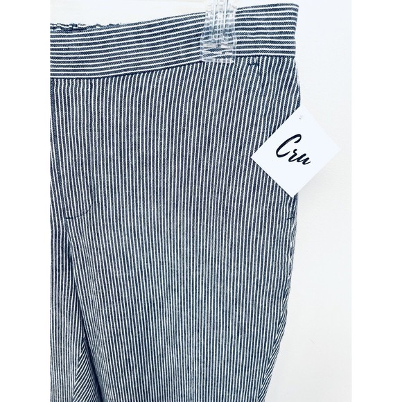 Banana Republic Pants - Banana Republic Pants Womens Size 4 Hayden Blue Stripe Slacks Trouser Linen New